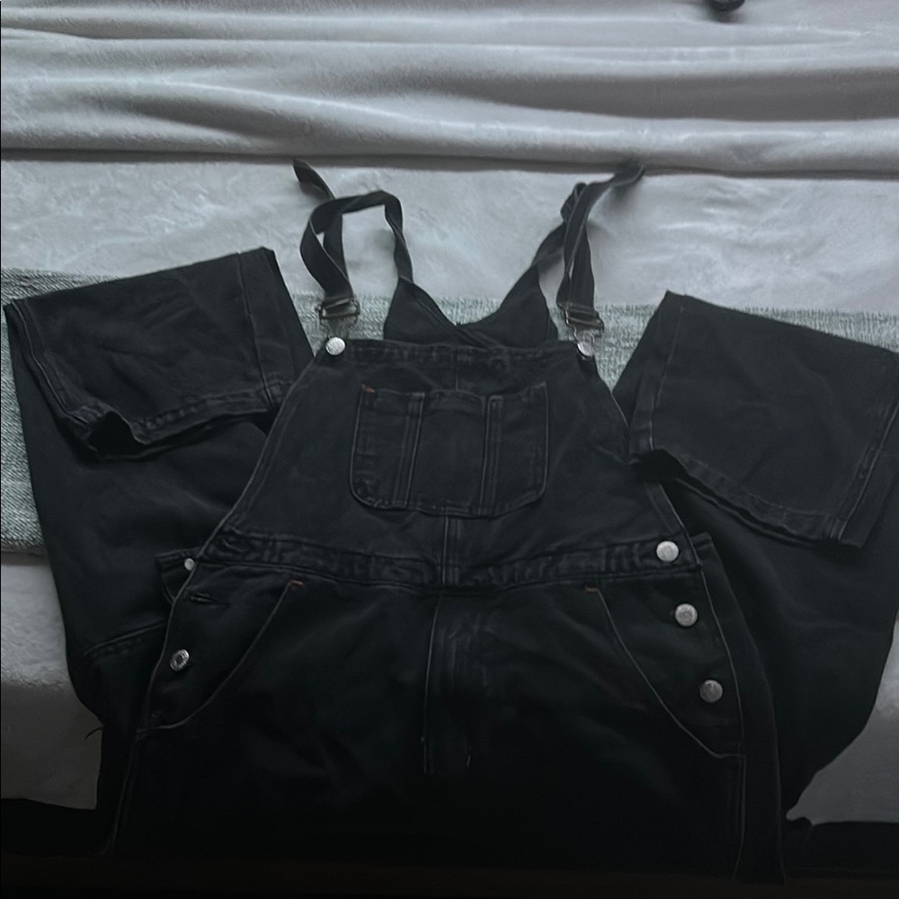 Black unisex Overalls